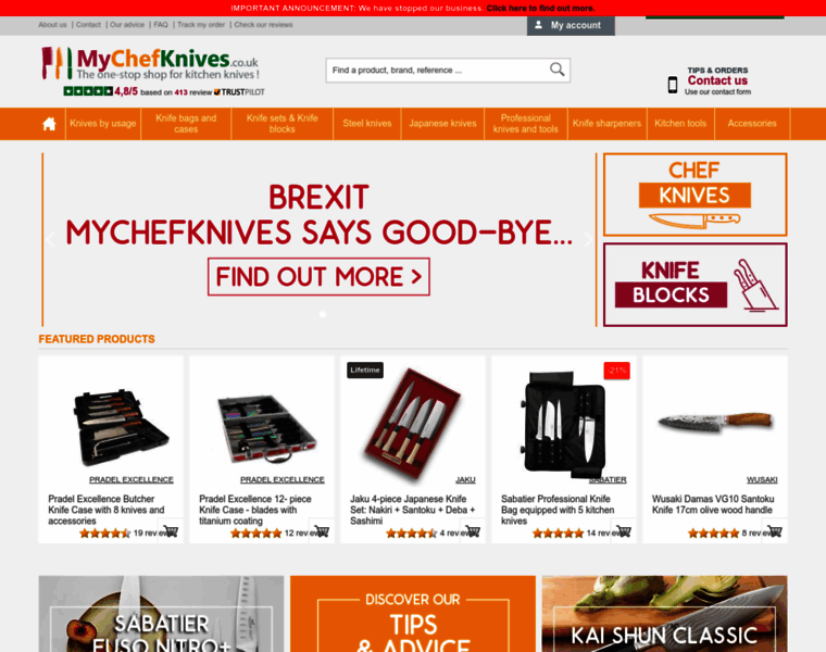 Mychefknives.co.uk thumbnail