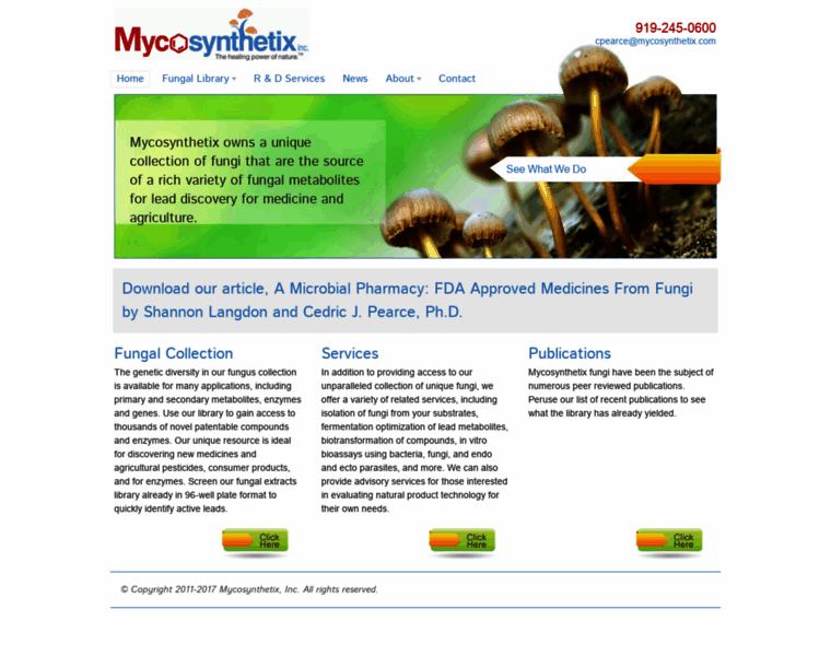 Mycosynthetix.com thumbnail
