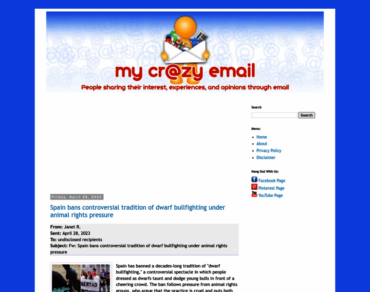 Mycrazyemail.net thumbnail