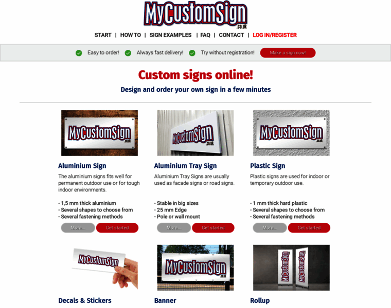 Mycustomsign.co.uk thumbnail