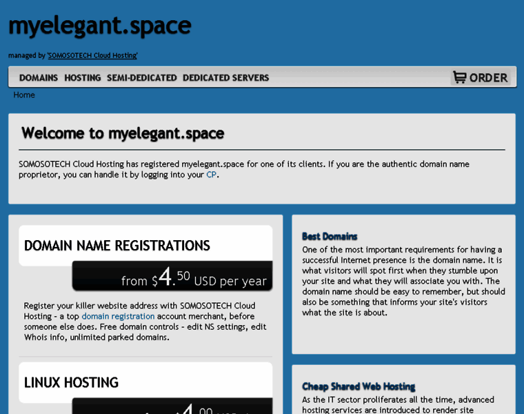 Myelegant.space thumbnail