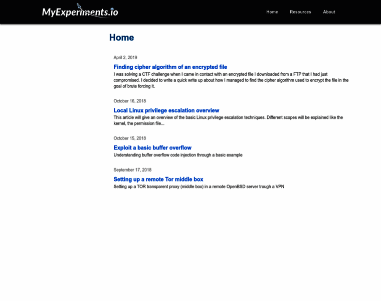 Myexperiments.io thumbnail