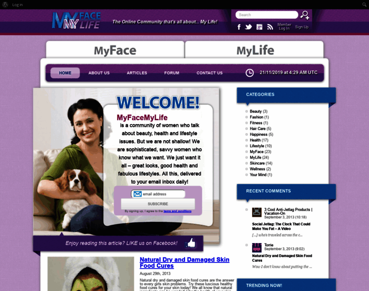 Myfacemylife.com thumbnail
