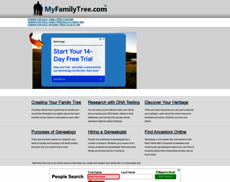 Myfamilytree.com thumbnail