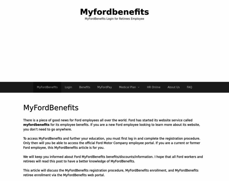 Myfordbenefits.pro thumbnail