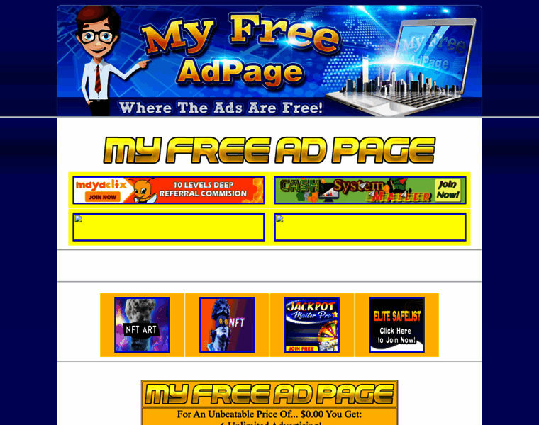 Myfreeadpage.com thumbnail