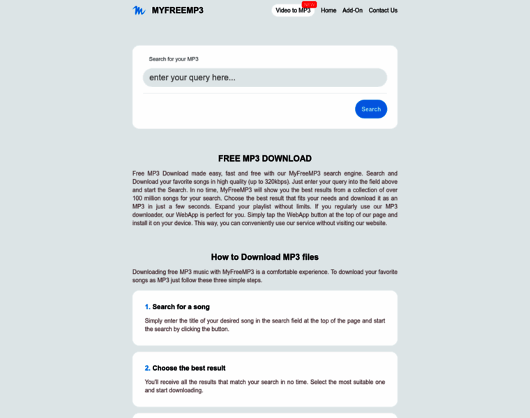 Myfreemp3.app thumbnail