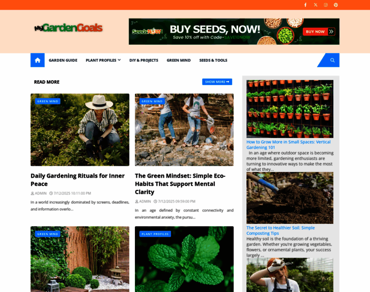 Mygardengoals.com thumbnail
