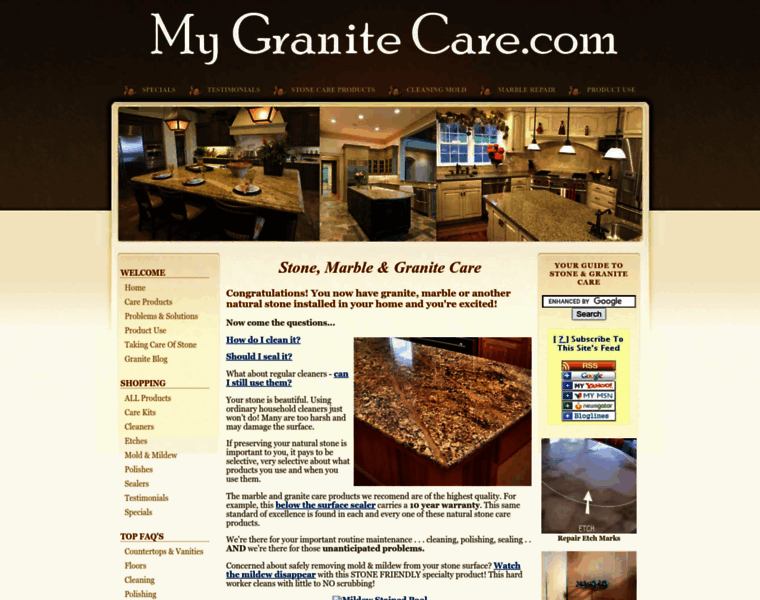 Mygranitecare.com thumbnail