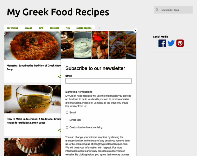 Mygreekfoodrecipes.com thumbnail