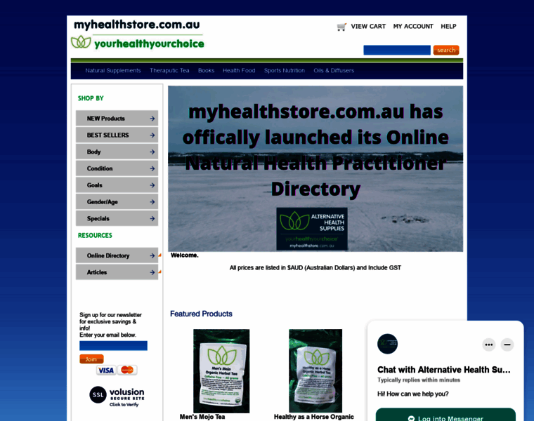 Myhealthstore.com.au thumbnail