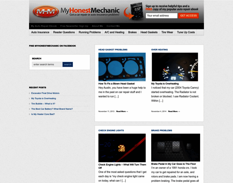 Myhonestmechanic.com thumbnail Myhonestmechanic.com thumbnail
