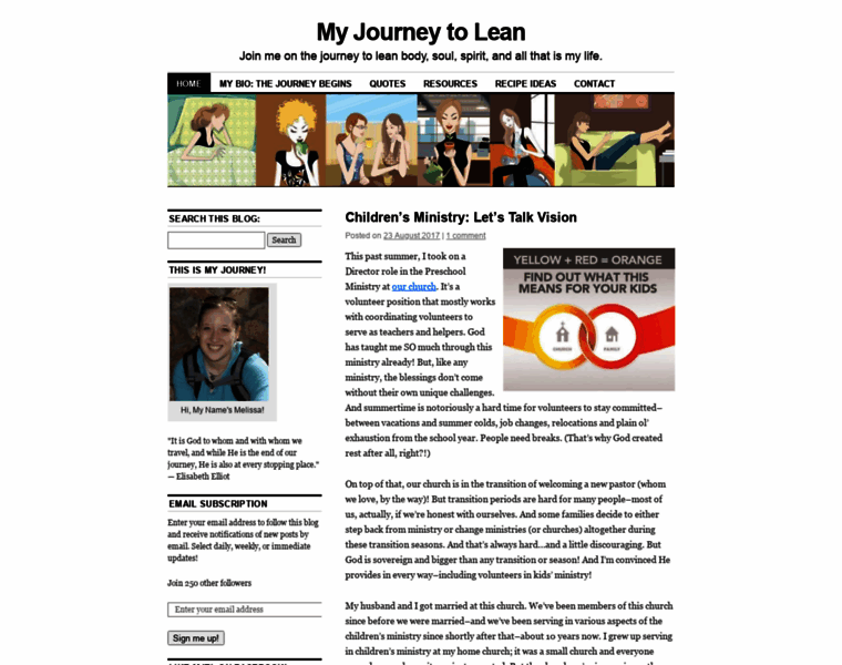 Myjourneytolean.com thumbnail