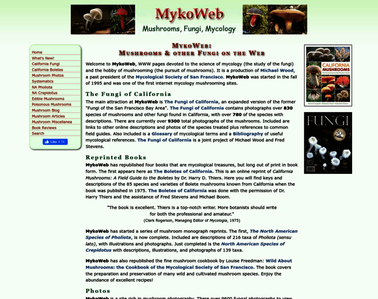 Mykoweb.com thumbnail