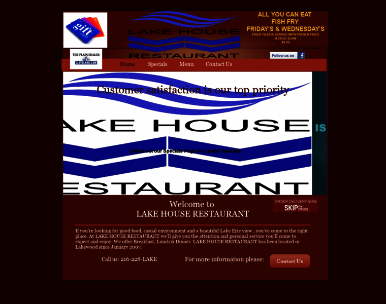Mylakehouserestaurant.com thumbnail
