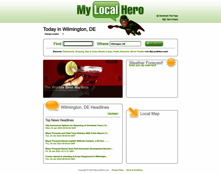 Mylocalhero.com thumbnail