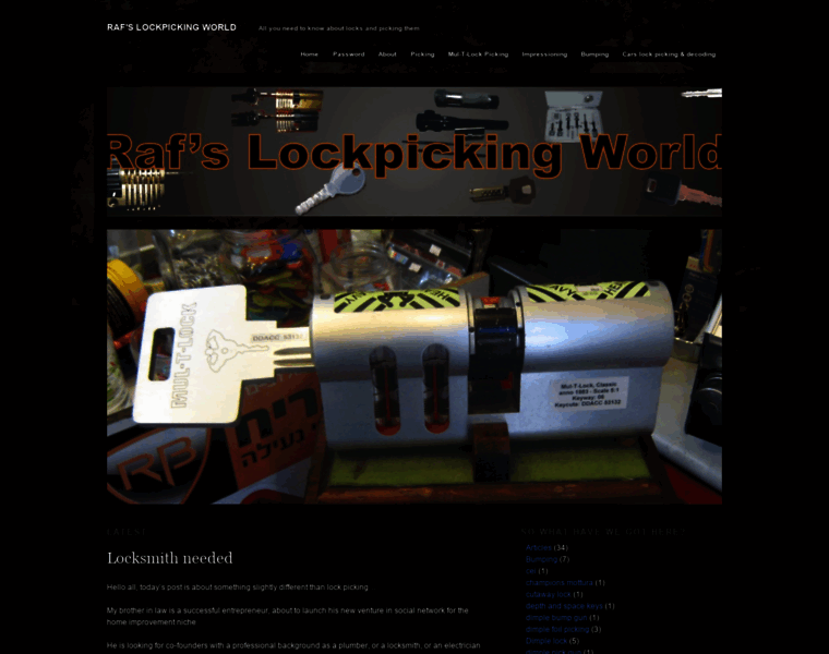 Mylockpickingworld.com thumbnail