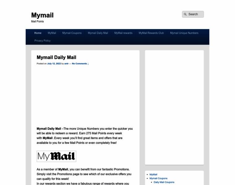 Mymail-co-uk.com thumbnail
