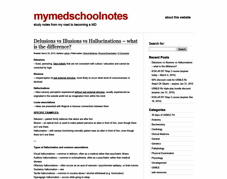 Mymedschoolnotes.com thumbnail