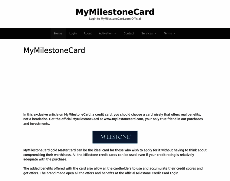 Mymilestonecard.run thumbnail