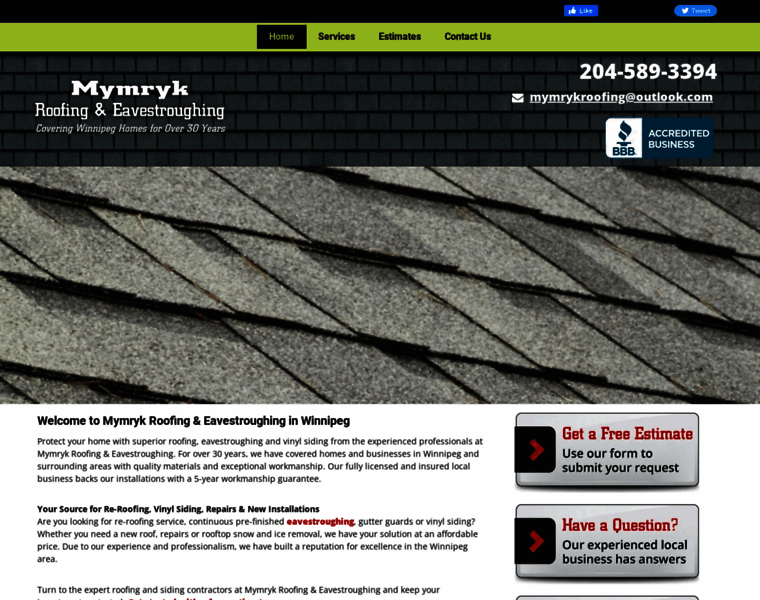 Mymrykroofing.ca thumbnail