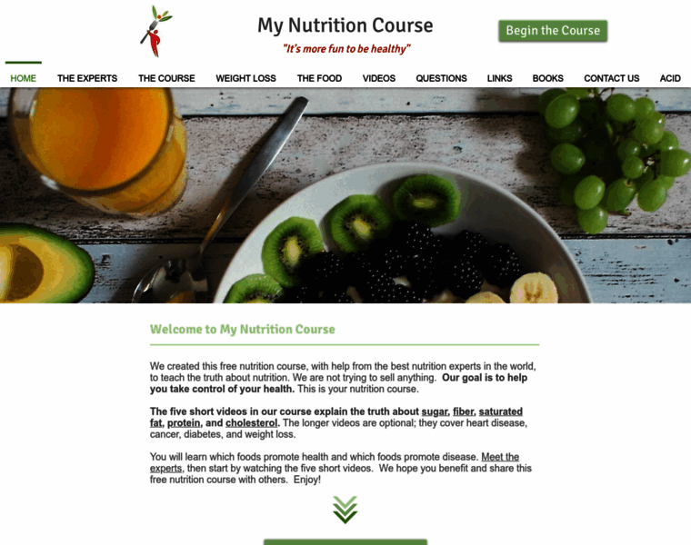 Mynutritioncourse.com thumbnail
