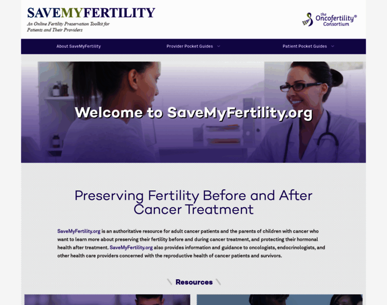 Myoncofertility.org thumbnail