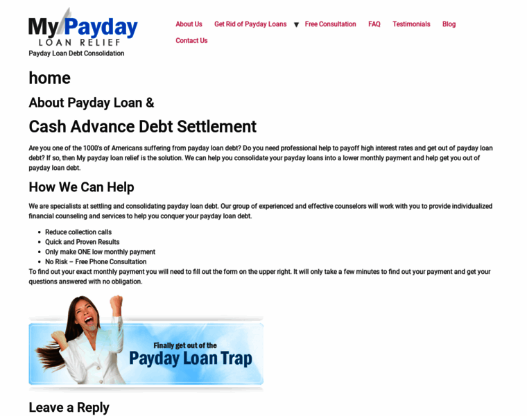 Mypaydayloanrelief.com thumbnail