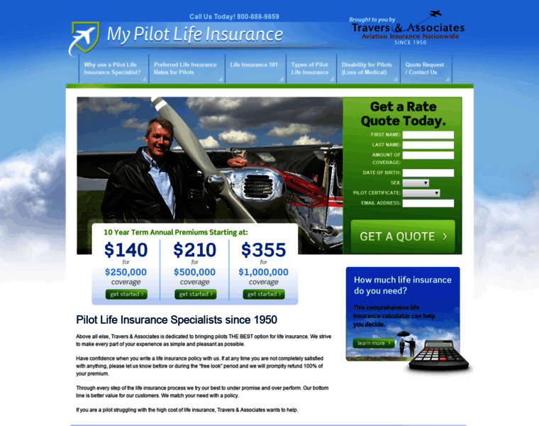 Mypilotlifeinsurance.com thumbnail Mypilotlifeinsurance.com thumbnail