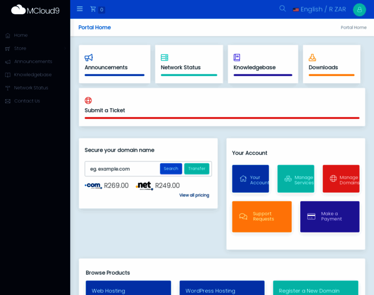 Myportal.mcloud9.co.za thumbnail