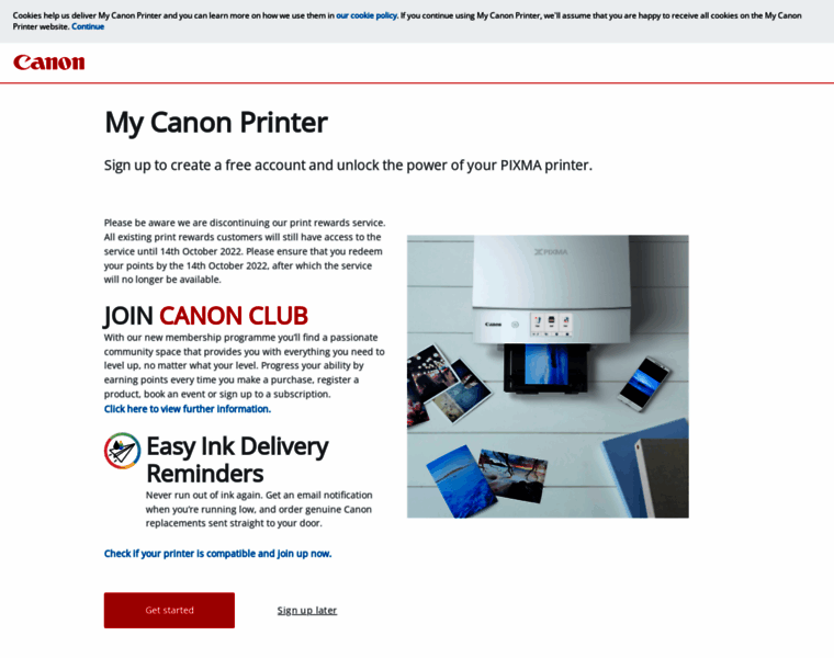 Myprinter.canon-europe.com thumbnail