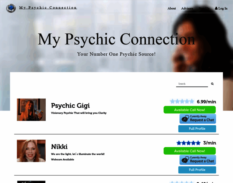 Mypsychicconnection.com thumbnail