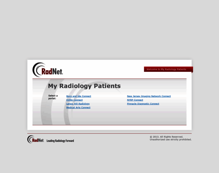 Myradiologypatients.com thumbnail