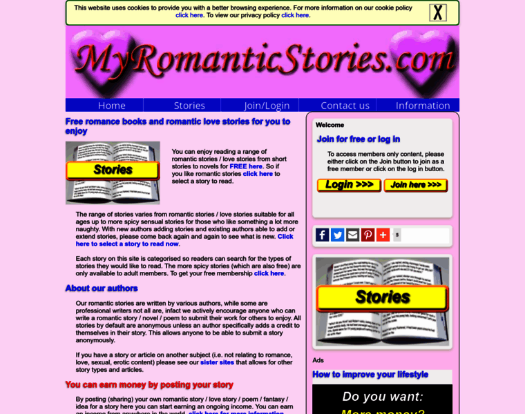 Myromanticstories.com thumbnail