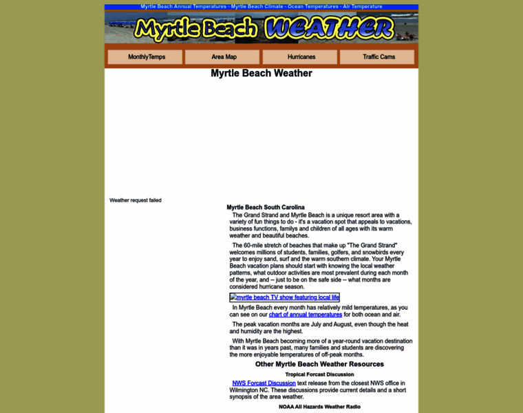 Myrtlebeachweather.com thumbnail Myrtlebeachweather.com thumbnail