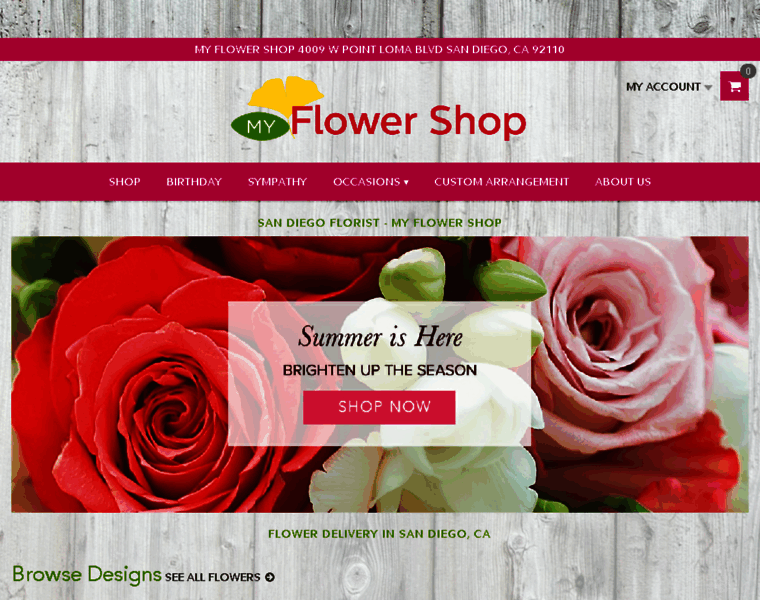 Mysandiegoflowershop.net thumbnail