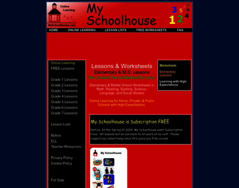 Myschoolhouse.com thumbnail
