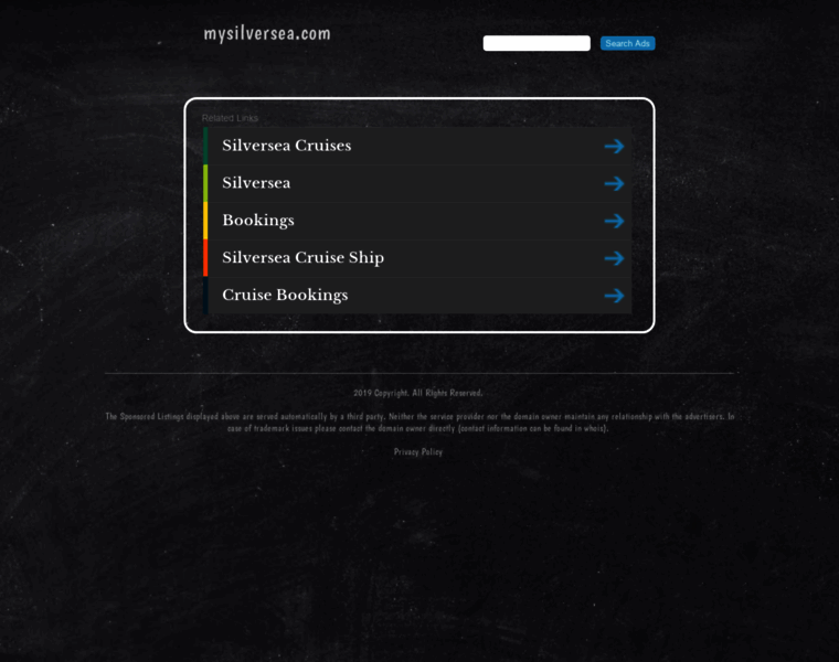 Mysilversea.com thumbnail