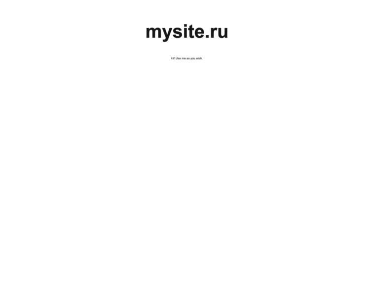 Mysite.ru thumbnail