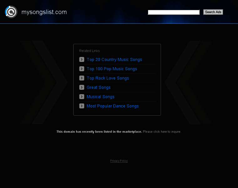 Mysongslist.com thumbnail