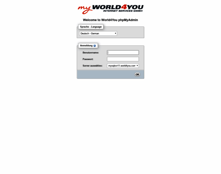 Mysqlsvr11admin.world4you.com thumbnail