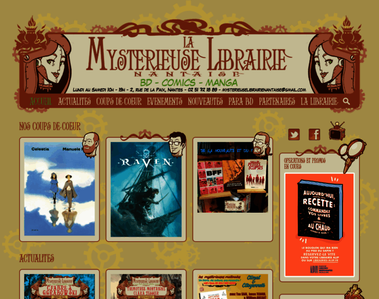Mysterieuse-librairie.fr thumbnail