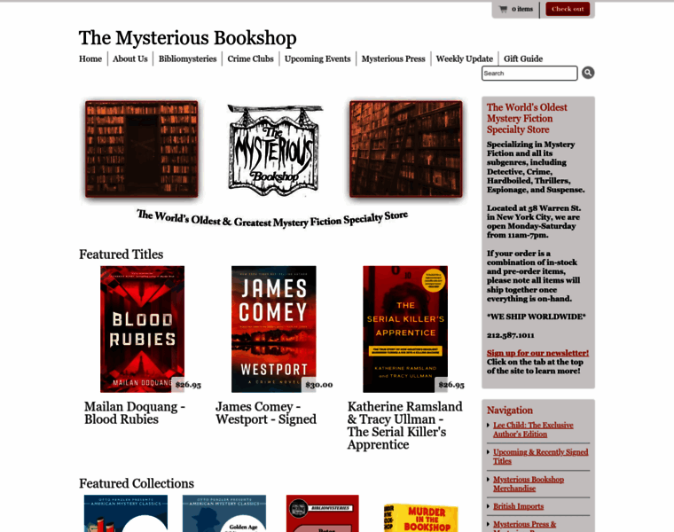Mysteriousbookshop.com thumbnail