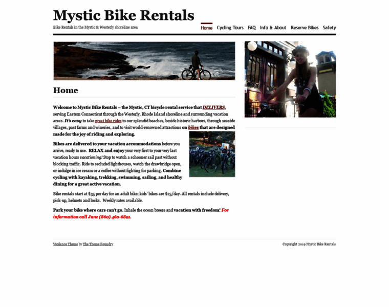 Mysticbikerentals.com thumbnail