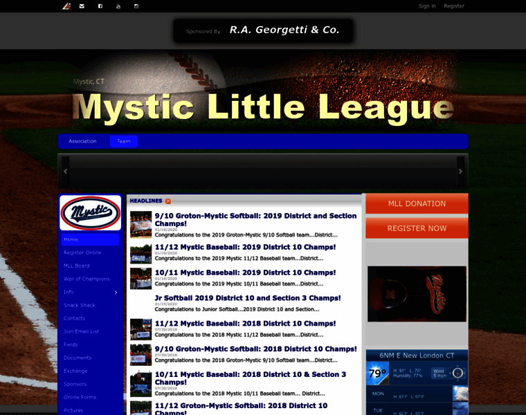 Mysticlittleleague.com thumbnail