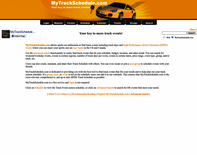 Mytrackschedule.com thumbnail Mytrackschedule.com thumbnail