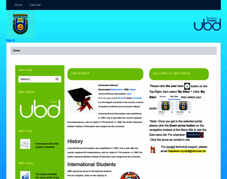 Myubd.ubd.edu.bn thumbnail