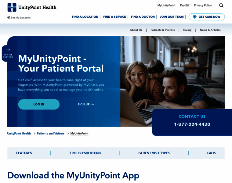 Myunitypoint.org thumbnail