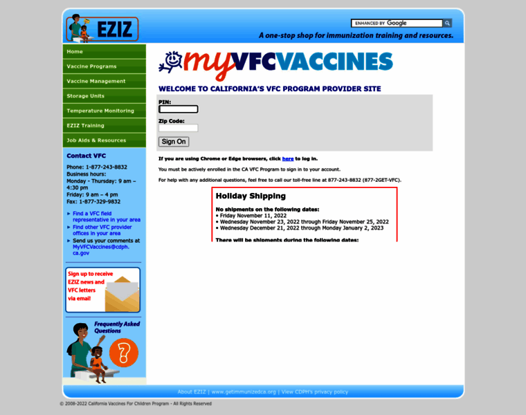 Myvfcvaccines.org thumbnail
