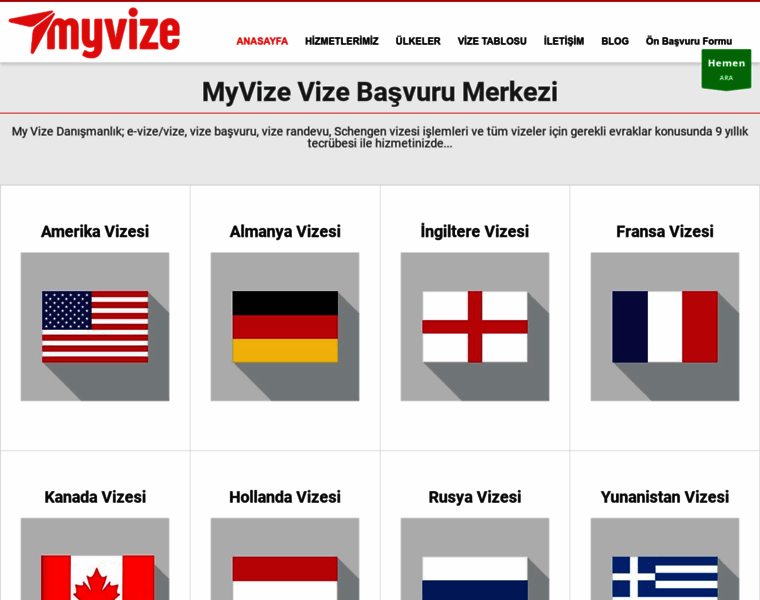 Myvize.net thumbnail